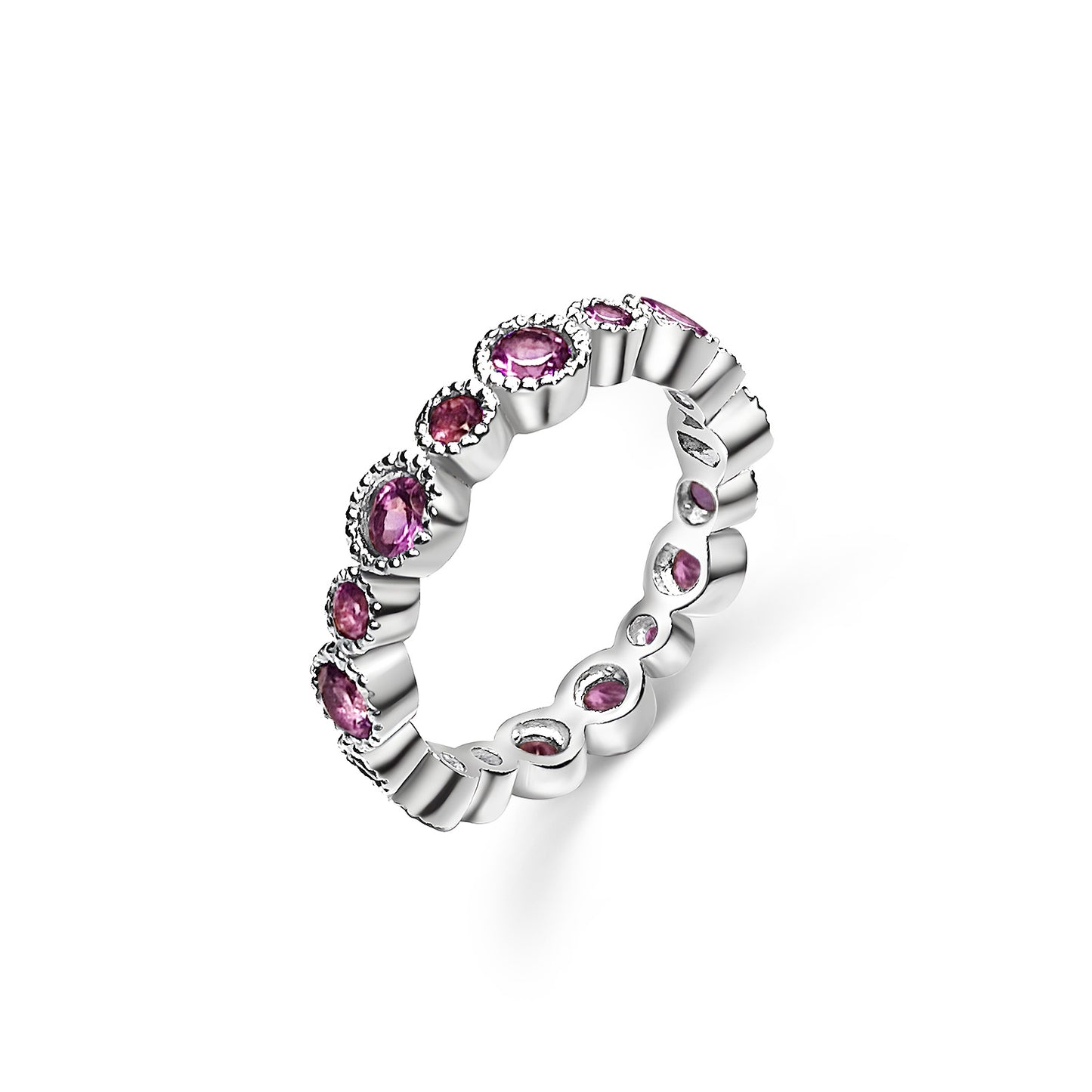 Rainbow Amethyst Ring