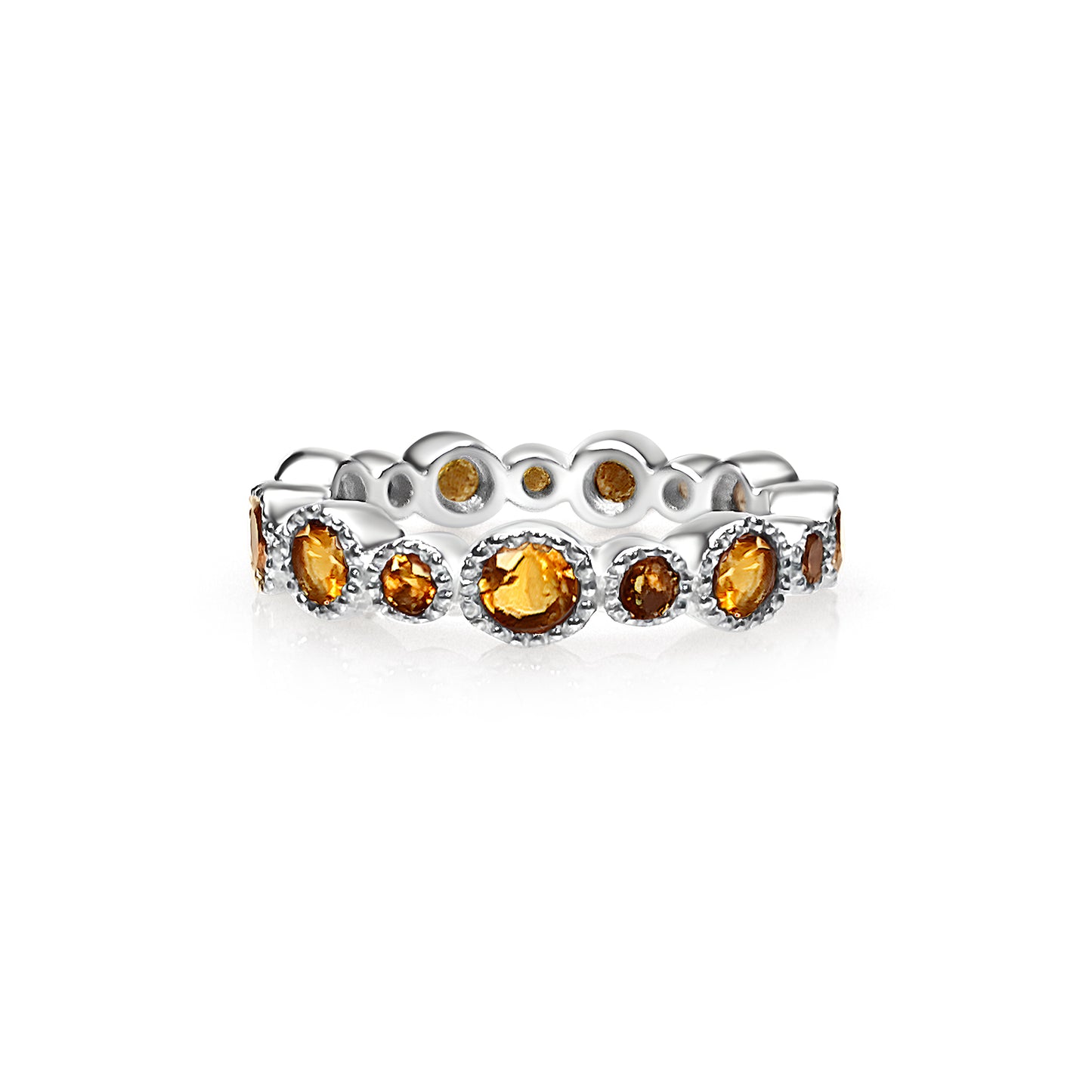 Rainbow Citrin Ring